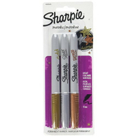 美國 Sharpie 1823815 金屬粗字萬用筆 三支組 麥克筆 簽字筆 奇異筆 1.0mm