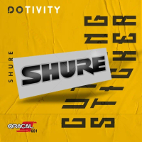 Cutting Sticker SHURE Music