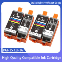 PGI-35 PGI35 CLI-36 CLI36 Color Compatible Printer Ink Cartridge for Canon PIXMA IP100 iP110 IP100B TR150 Printer