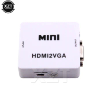 MIni HDMI-compatible to VGA Adapter Converter HDMI2VGA Audio Connector 1080P For PS4 XBOX PC Laptop HDTV Projector DVD Switch