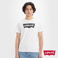 【LEVIS 官方旗艦】男款 合身版短袖T恤 / 變形蟲經典Logo 白 人氣新品 22491-1326