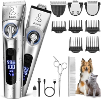 3 in 1 Low Noise Dog Clippers for Grooming Adjustable Dog Grooming Kit for Thick Hair IPX7 Waterproo