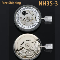 Seiko Japan imports NH35A-3 New Watch movement Premium Mechanical NH35 White Date wheel 24 Jewels Automatic Self-winding