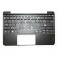 New Black C Cover with Swiss Laptop Keyboard for Acer One 10 S1003 Palmrest Case Upper Case