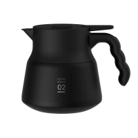 【HARIO】V60不鏽鋼保溫咖啡壺黑PLUS 600(VHSN-60-B)