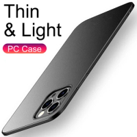 Ultra Thin Hard Back Cover Case On For iPhone 7 11 12 Mini Pro Xs Max X Xr 8 6s 6 Plus Matte Solid Color Case For iPhone Se 2020