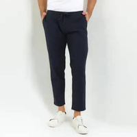 Andrew Smith Celana Panjang Formal Slim Fit Pria A0011X02H M Navy