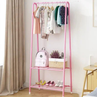 Modern Metal Standing Coat Rack Design Space Saver Shoe Rack Storage Clothes Hanger Bedroom Mueble Recibidor Room Furniture