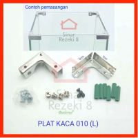 TNT01 Plat Kaca 010 L Siku Besi Sudut Pelindung Sudut Meja Ujung