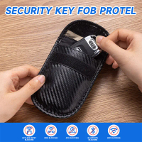 Carbon Fiber Car Key Signal Block Blocker Case Faraday Cage Fob Pouch Keyless RFID Blocking Bag Car 