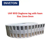 Dogbone foam tag thickness 5mm Smartrac uhf rfid big tag sticker good performance for rfid sports timing systems