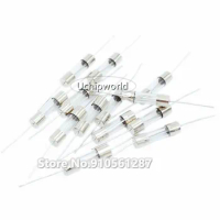 5x20mm 5*20mm Glass Fuse with lead pins hat 250V fast blow F 0.5A 500mA 1A 2A 3A 3.15A 4A 5A 6.3A 8A 10A 15A 20A 25A 30A F3A F8A