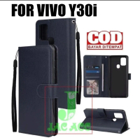 DOMPET HP PREMIUM UNTUK VIVO Y30i (2020) NEW LEATHER FLIP CASE PREMIUM VIVO Y30i (2020) NEW