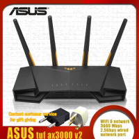 ASUS TUF Gaming AX3000 V2 Dual Band WiFi 6 Router With Mobile Game Mode 3 Steps Port Forwarding 2.5Gbps AiMesh Support