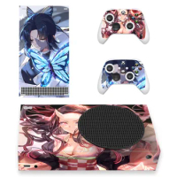 Demon Slayer Design For Xbox Series S Skin Sticker Cover For Xbox series s Console and 2 Controllers