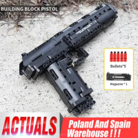 Mould King 14004 SWAT Blocks Gun Desert Eagle Pistol Weapon Model Assembly Gun Bricks Block Kids Gifts PUBGed Blocks Gun Toy