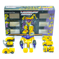 New Transformation Toys Newage H34Y Hephaestus Devastator G2 Yellow Limited Edition Set of 6 Action Figure toy in stock