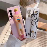 เคส Z Fold 5, มาใหม่, สำหรับ Samsung Galaxy Z Fold 5, Z Fold 4, Z Fold 3, เปลือกผิว, สายรัดข้อมือการ