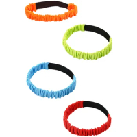 4 Pcs Props Two-person Three-legged Strap Parent-child Elastic Race Bands Tug of War Rope Rubber Extension Cord