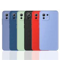 For Xiaomi Mi 11 Lite Case Silicone Soft Protective Phone Cover For Mi 11T Pro 11 11i 11X Pro Cover Case For Xiaomi 11 Lite 5G