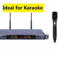 Microphone Professional Karaoke Microphone UHF Wireless System Conference Wireless Professional Speaker Home KTV Handheld Mic