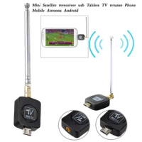 TV Receiver Tuner HDTV Mini DVB-T Satellite TV Receiver Tuner Mini Black Antenna For Android Tablet Smartphone