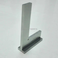 300*200mm DIN875/0 Grade Hardened Stainless Steel 90 degree Flat Edge Square With Wide Base 90degree Industrial Wide Base Sqaure