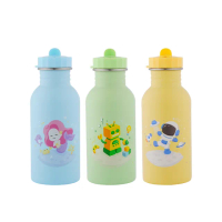 【KOM】夢想系列｜兒童隨身水壺500ml-附吸管/掛繩/背帶(水杯 隨身瓶 台灣製)