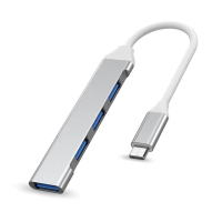 【ZA 喆安】4合1 USB Type-C/A HUB轉接集線器(支援USB-C/A to USB-A 3.2 Gen1資料傳輸 適用筆電/PC桌機)