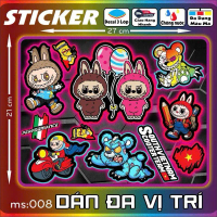 MS8 logo sticker nhãn dán trang trí dán được tất cả  những vị trí-logo in vi tính trống nước cắt sẵn
