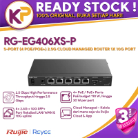 RUIJIE REYEE RG-EG406XS-P 5-PORT (4 POE/POE+) 2.5G CLOUD MANAGED ROUTER, 1 X 10G PORT, MULTI-WAN, SM