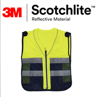 透氣舒適反光安全警察背心 3M Scotchlite Safetylite