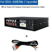 2024 Latest 90W*4 Car Radio Sound Upgrade DSP Amplifier With Wiring Harness For KIA / Hyundai 2012-2016 Audio Signal Processor