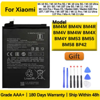 Battery For Xiaomi Mi 10 Pro Lite Ultra i 5G 10T Lite 11 11i 11X Pro Poco F3 Redmi K40 Pro Mix 4 Replacement Batteries.