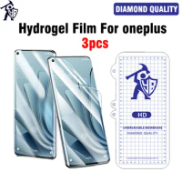 3pcs HD Hydrogel Screen Protector For oneplus 8 9 10 Pro Full Cover Front Film Diamond Quality For oneplus ACE 2 Not Glass