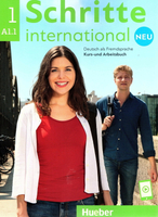 Schritte international neu 1(A1.1), Kursbuch+Arbeitsbuch 1/e Hueber 2022 Hueber
