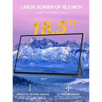 UPERFECT Portable Gaming Monitor Touchscreen 18.5 Inch - Visual Gaming Seru IH Hitam
