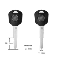 Honda motorcycle key, suitable for: Honda CB400 Wasp 600CBR600 1000RR motorcycle key embryo.(can be placed anti-theft chip)