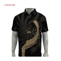 Batik Bali Lestari Kemeja Pria Katun Dobby (HOBU) S