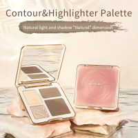 【COD】 JUDYDOLL Highlight&Contour ไฮไลท์และคอนทัวร์พาเลท สีสวย ฉ่ำวาว ติดทน กันน้ำ แก้ม Matte 9G  คอน