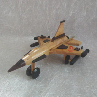 Miniatur Pesawat Tempur Bahan Kayu