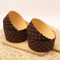 Panettone paper tray, Italian Christmas bread cake corrugated paper cup, thickened and heat-resistan
