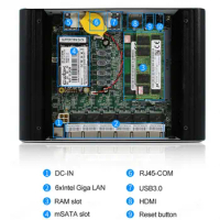 Motherboard Only Soft Router Core i7 1165G7 Intel i226 2.5G 6LAN RJ45 2xDDR4 NVMe Fanless Barebone Board