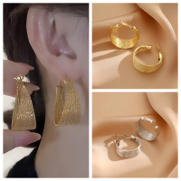 European and American fashion exaggerated earrings ladies temperament multilayer high circle earring