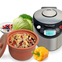 VitaClay Smart Organic Clay Pot Multi Cooker - Toxin Free Clay Rice Cooker, Delay Start Slow Cooker, Stew Cooker, Electric Soup