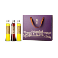 【賴記苦茶油】賴記-昕晨禮盒(低溫鮮榨苦茶油200ML/2瓶+嚴選黑麻油200ML/瓶)