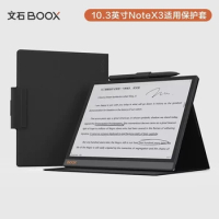 2023 New BOOX NoteX 3 10.3inch Holster Embedded Original Leather case Ebook Case Top Sell Black Cover For Onyx BOOX NoteX3