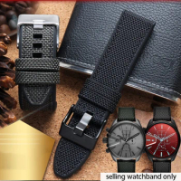 Nylon Watchband for Diesel dz4500 4506 4318 4512 7395 silicone base watch strap 24mm 26mm 28mm men's wristband bracelet canvas