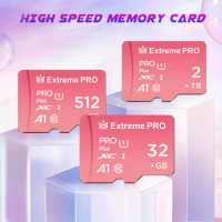 Extreme Pro 2TB Micro Sd Memory Card 128GB 64GB 256GB 512GB 1TB High Speed Flash Gaming Card 4K UHD Video Card For Camera Drone
