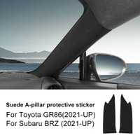 Suede A-pillar Sticker for Subaru BRZ Toyota GR86 21-23 Interior Accessories